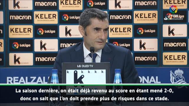 Barcelone - Valverde : "On a réussi à renverser le match" Barcelone - Valverde : "On a réussi à renverser le match"