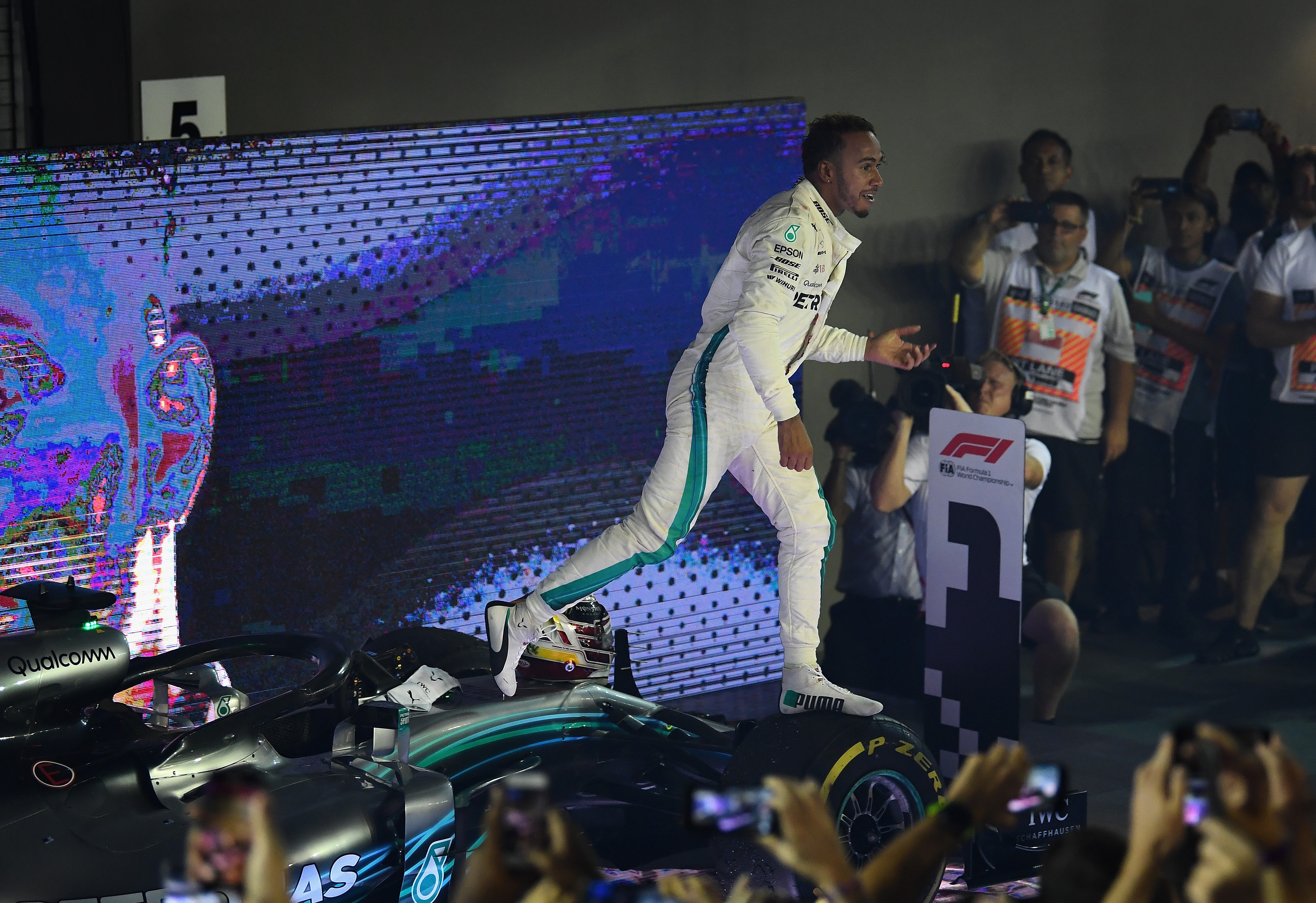 Lewis Hamilton (Mercedes) au Grand Prix de Singapour 2018