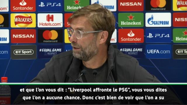 Groupe C - Klopp : "Il y a deux trois ans, personne n'aurait donné Liverpool vainqueur" Groupe C - Klopp : "Il y a deux trois ans, personne n'aurait donné Liverpool vainqueur"