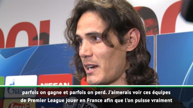 Cavani : "J'aimerais voir certaines équipes anglaises en Ligue 1" Cavani : "J'aimerais voir certaines équipes anglaises en Ligue 1"