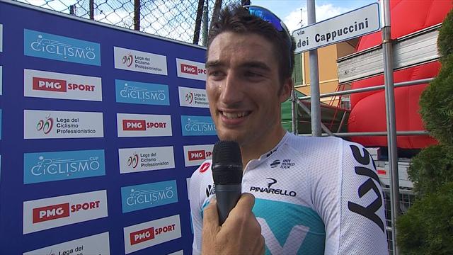 Gianni Moscon: "Avevo buone sensazioni, vincere è bellissimo" Gianni Moscon: "Avevo buone sensazioni, vincere è bellissimo"