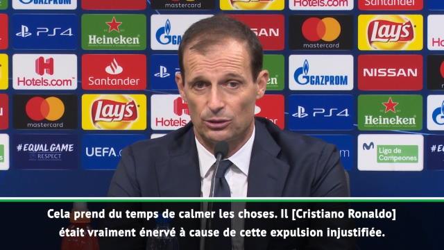 Ronaldo expulsé ? Allegri : "Une décision injustifiée" Ronaldo expulsé ? Allegri : "Une décision injustifiée"