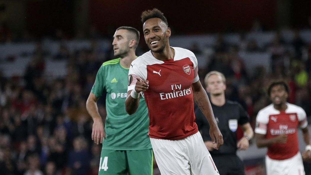 Football News Pierre Emerick Aubameyang Brace Leads Arsenal To
