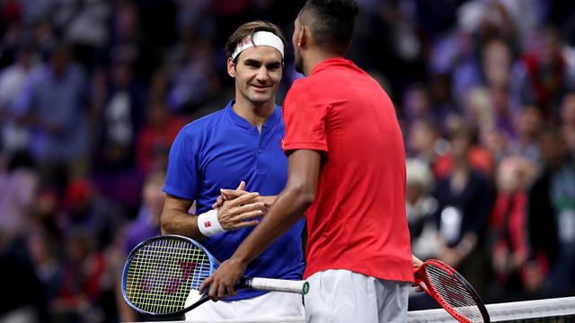 Federer verteidigt Kyrgios: "Er hat einen Stuhl verletzt? Das reicht mir nicht"
