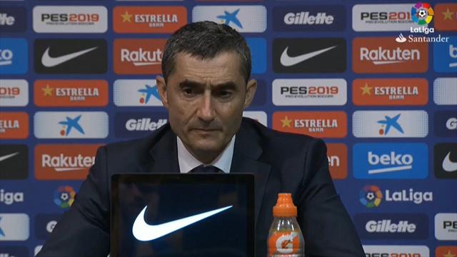 Valverde sobre la expulsión de Lenglet: "El jugador del Girona se disculpa, para mi no es roja" Valverde sobre la expulsión de Lenglet: "El jugador del Girona se disculpa, para mi no es roja"