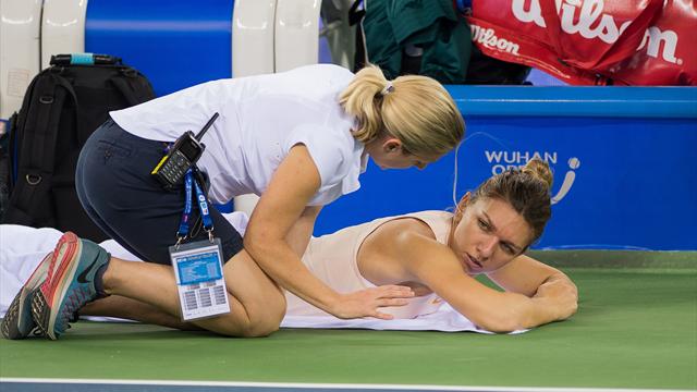Ailing Halep crashes to defeat against Cibulkova in Wuhan