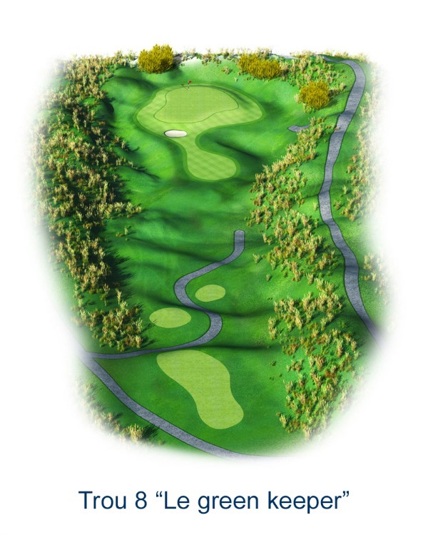 Le trou N°8 - Le Green keeper (Crédit : Golf National)