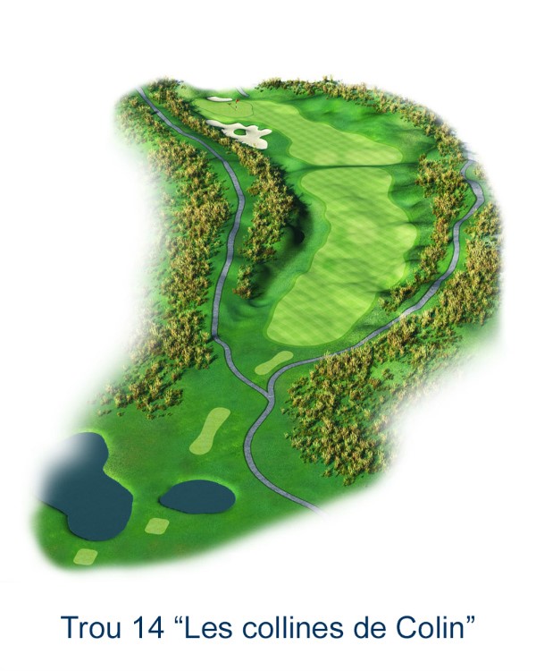 Le trou N°14 - Les collines de Colin (Crédit : Golf National)