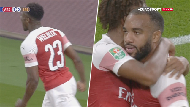 Highlights: Welbeck og Lacazette sikrede Arsenal avancement Highlights: Welbeck og Lacazette sikrede Arsenal avancement