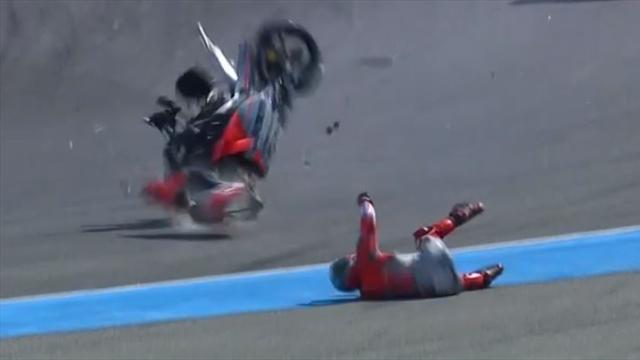 Jorge Lorenzo che paura trauma a polso e caviglia ma niente fratture