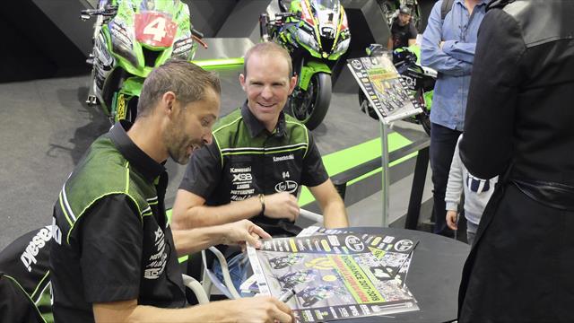 Endurance on display at the Paris Motorcycle Show