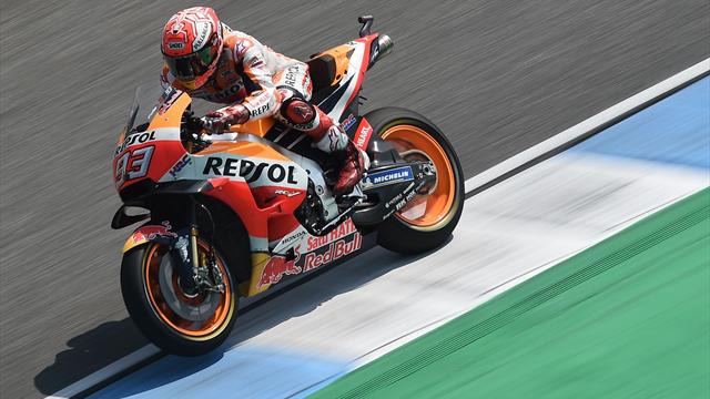 Hier testet Weltmeister Márquez sein neues Bike Hier testet Weltmeister Márquez sein neues Bike