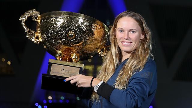 Wozniacki, la trentaine souriante