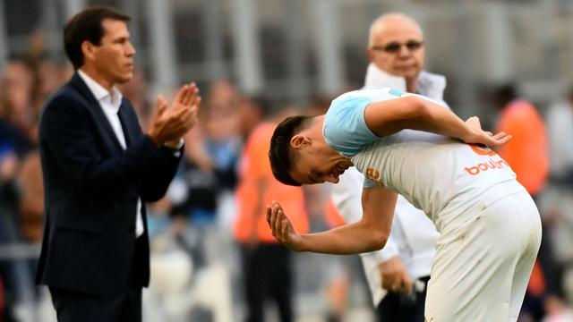 La réaction et le podium pour l'OM