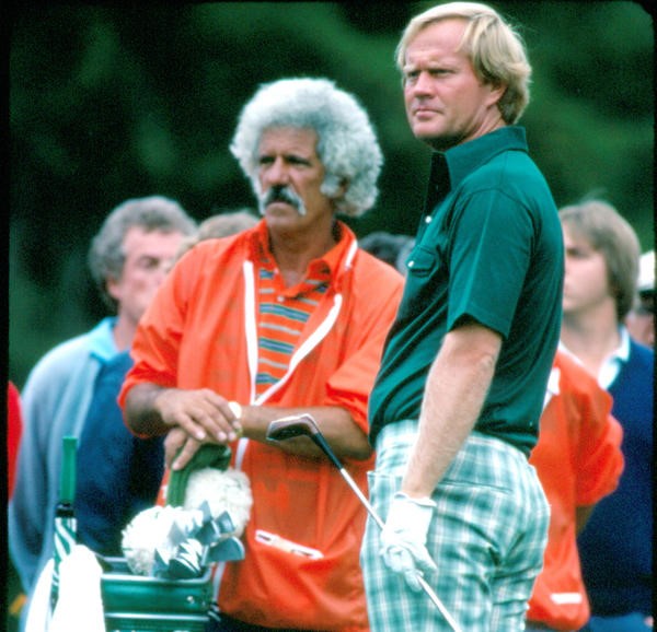 Jack Nicklaus et Angelo Argea lors de l'US Open 1978.