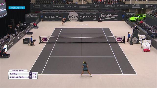 WTA Linz: Pavlyuchenkova-Lapko 5-7, 7-5, 6-3, gli highlights WTA Linz: Pavlyuchenkova-Lapko 5-7, 7-5, 6-3, gli highlights