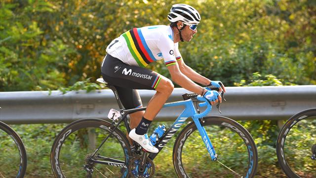 Alejandro Valverde estrenará bicicleta a juego con el maillot arcoíris en el Giro de Lombardía