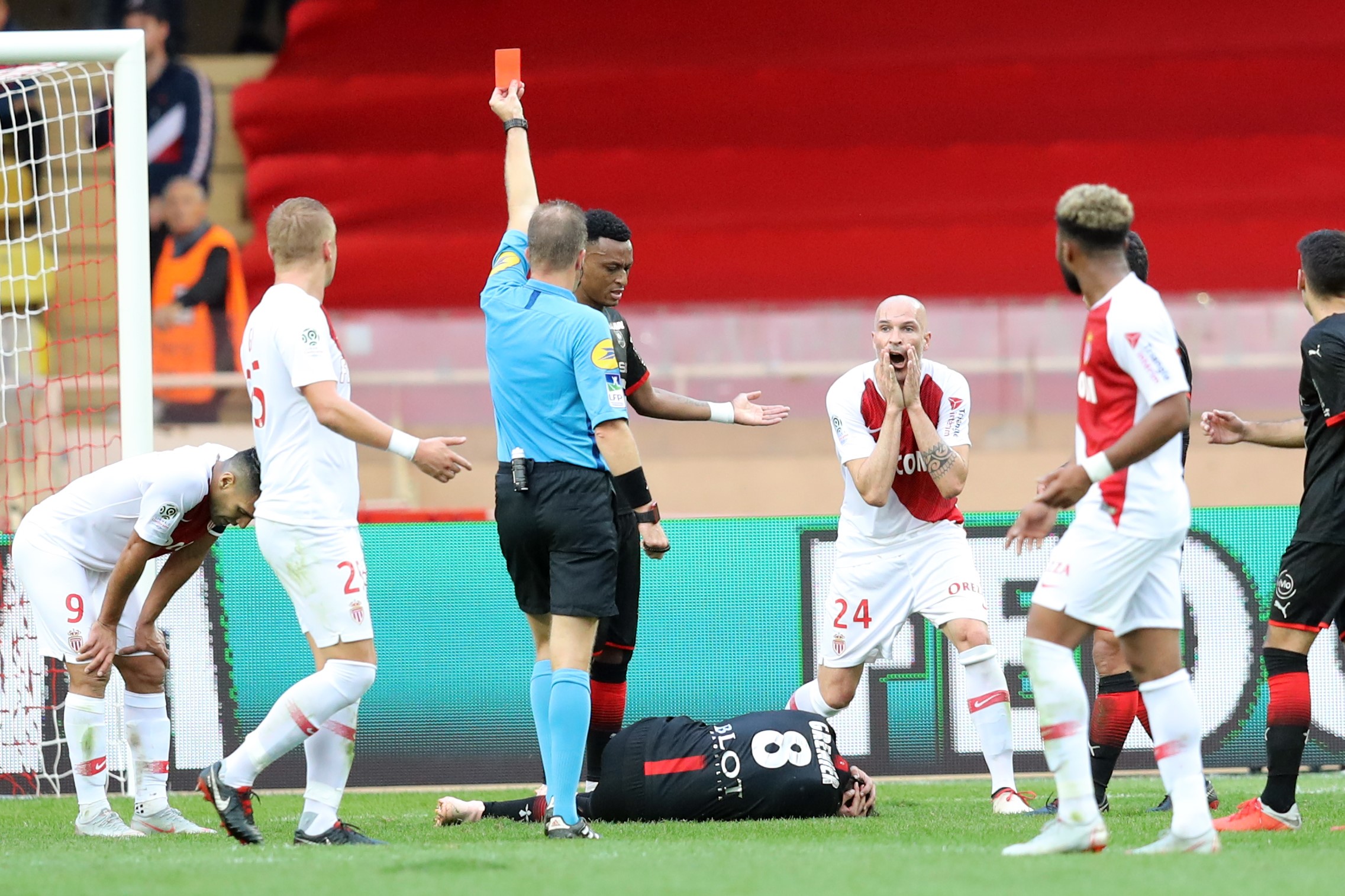 Andrea Raggi lors de Monaco-Stade Rennais / Ligue 1