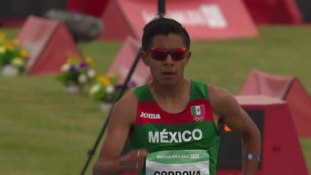 Mexican Cesar Cordova Fernandez claims controversial race walk gold medal Mexican Cesar Cordova Fernandez claims controversial race walk gold medal