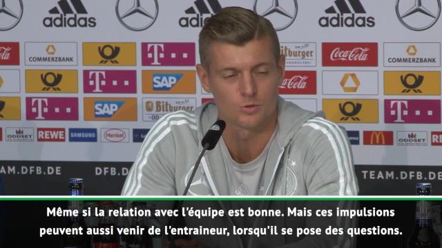 Pour Kroos, "le futur sera meilleur avec Löw sur le banc" Pour Kroos, "le futur sera meilleur avec Löw sur le banc"