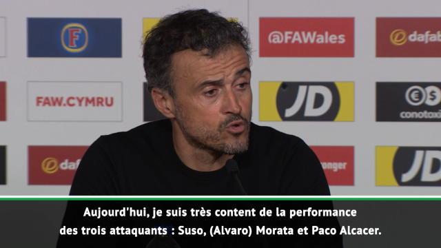 Amical - Enrique "heureux" de la performance de ses attaquants Amical - Enrique "heureux" de la performance de ses attaquants