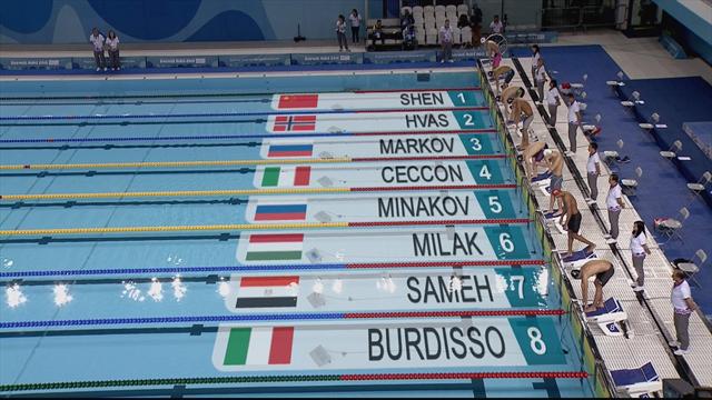 Minakov holt Gold über 50 m Schmetterling Minakov holt Gold über 50 m Schmetterling