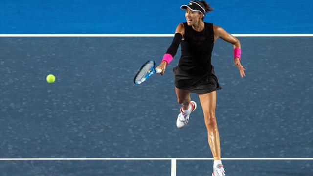 Muguruza, Yastrenska y Zhang, a semifinales; duelo Svitolina-Wang, aplazado