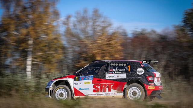 Le candidat au titre ERC Junior U28 Gryazin prend la tête au Liepāja