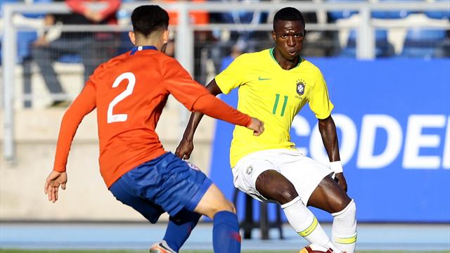 Amistoso sub 20: Chile-Brasil: La conexión Rodrygo-Vinicius Júnior funciona e ilusiona (1-1)
