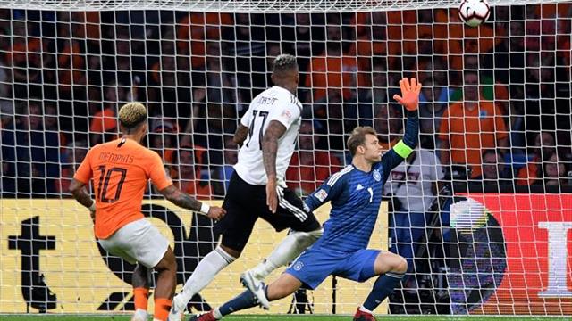 3-0. Un inmenso Depay lidera a Holanda contra una Alemania sin pegada