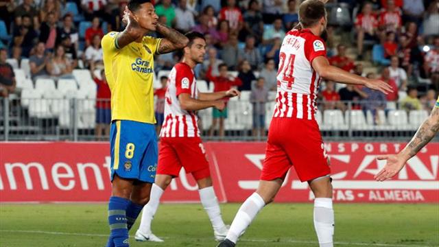 Las Palmas no puede seguir el ritmo del Málaga