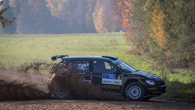 Åhlin back to ERC stage winning ways on Rally Liepāja