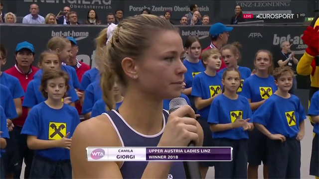 Giorgi: "Grazie a tutti, questo trofeo è per papà" Giorgi: "Grazie a tutti, questo trofeo è per papà"