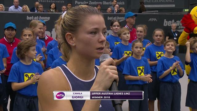 Giorgi lifts Linz trophy Giorgi lifts Linz trophy
