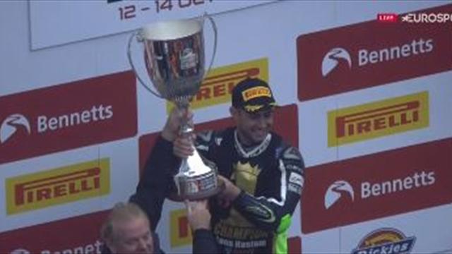 Haslam lifts trophy in first BSB title victory Haslam lifts trophy in first BSB title victory
