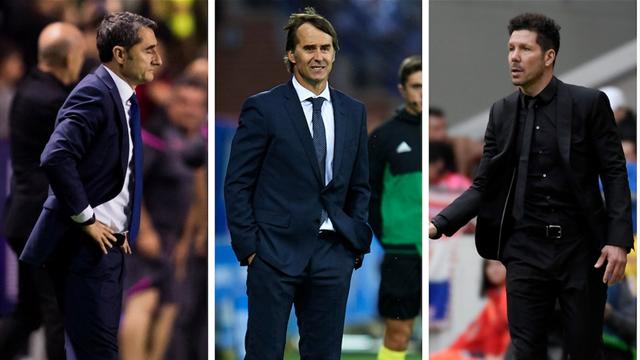 El problema que comparten Barça, Madrid y Atleti: ¿Qué inventarán Valverde, Lopetegui y Simeone? El problema que comparten Barça, Madrid y Atleti: ¿Qué inventarán Valverde, Lopetegui y Simeone?