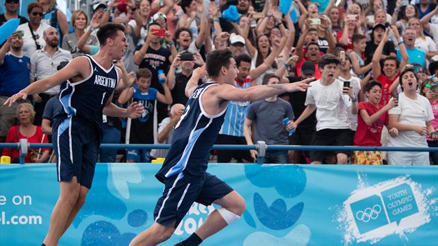 Ensordecedor ambiente en la final del 3x3 en los Juegos de la Juventud Ensordecedor ambiente en la final del 3x3 en los Juegos de la Juventud