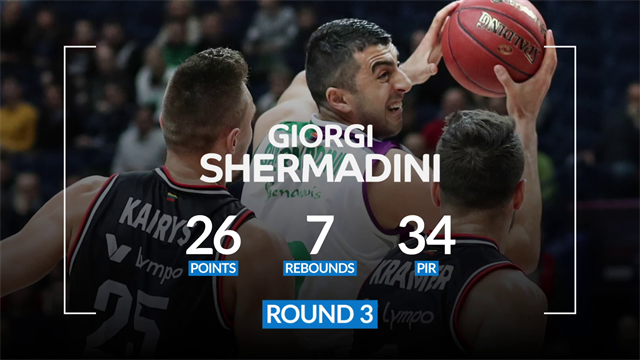 EuroCup Regular Season Round 3 co-MVPs: Raymar Morgan & Giorgi Shermadini EuroCup Regular Season Round 3 co-MVPs: Raymar Morgan & Giorgi Shermadini