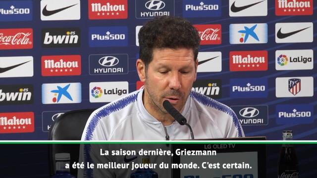 Ballon d'Or - Simeone : "Griezmann a été le meilleur du monde la saison dernière" Ballon d'Or - Simeone : "Griezmann a été le meilleur du monde la saison dernière"