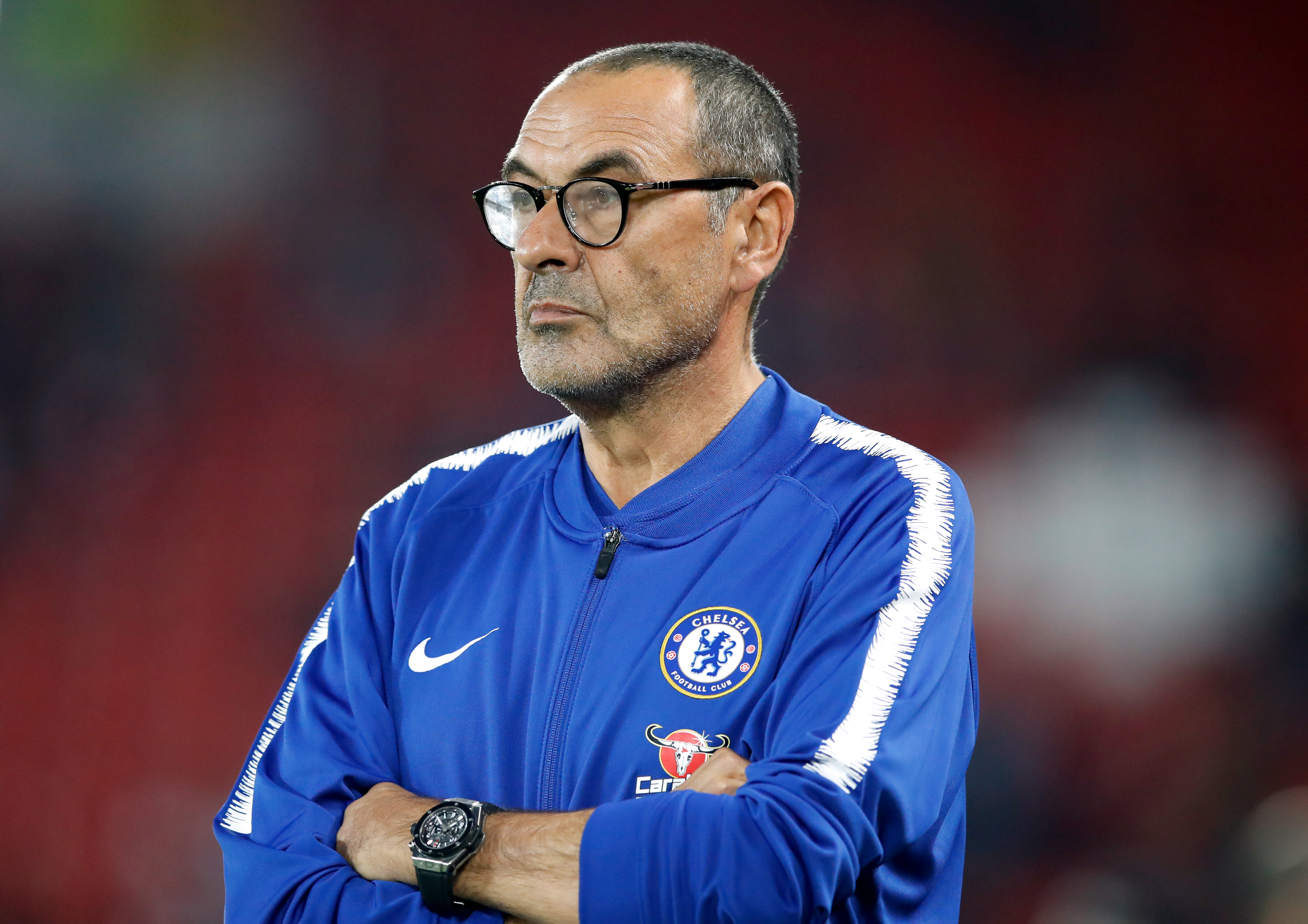 Chelsea head coach Maurizio Sarri says Manchester United have the best Premier League players and that Jose Mourinho will win again