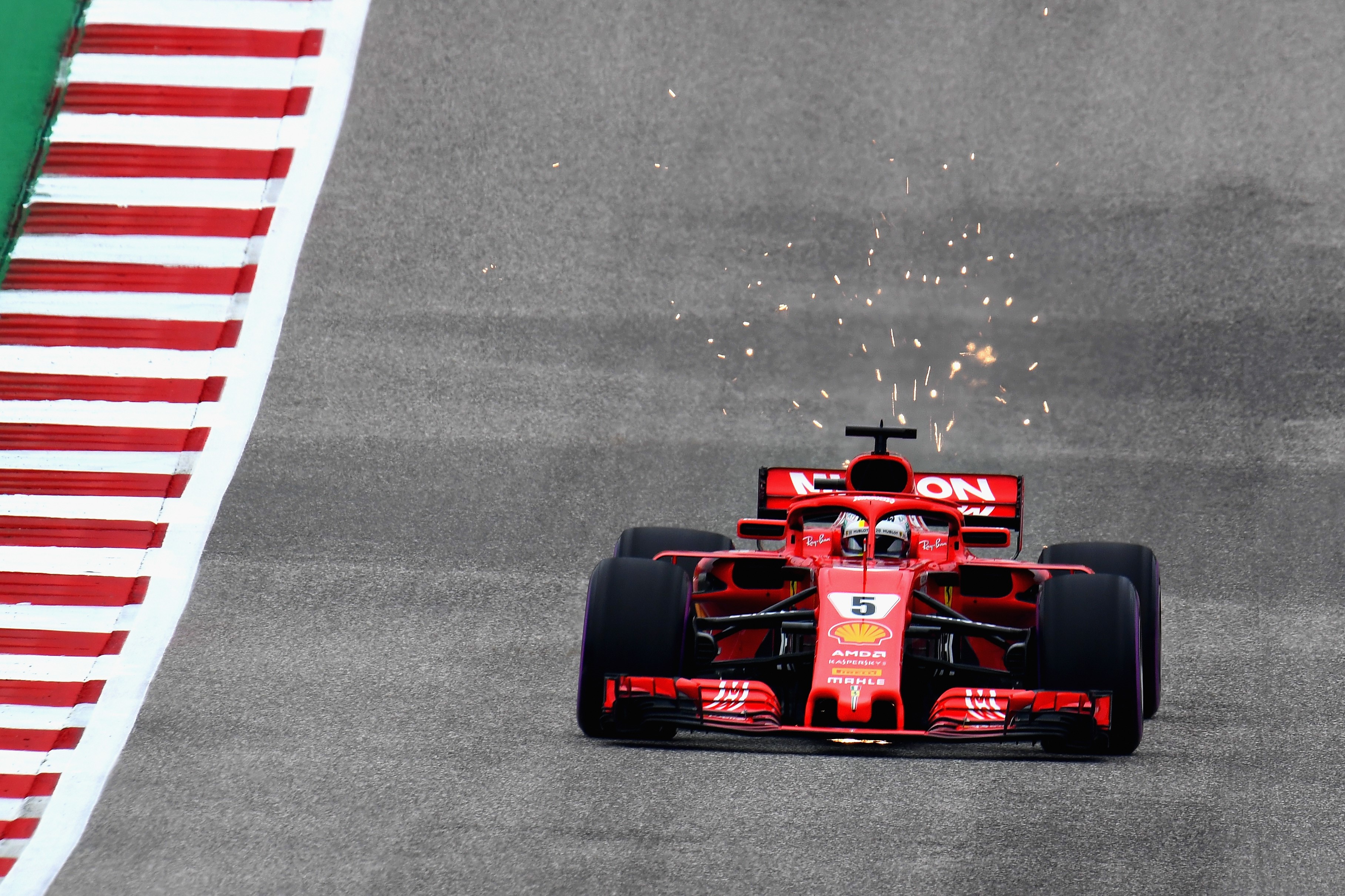 Sebastian Vettel (Ferrari) au Grand Prix des Etats-Unis 2018