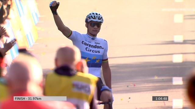 Van der Poel eases to victory in men's Cyclocross Van der Poel eases to victory in men's Cyclocross