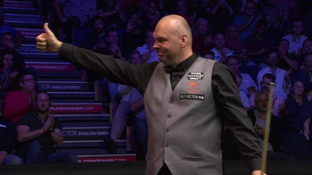 Watch the closing moments of the decisive 16th frame in English Open final Watch the closing moments of the decisive 16th frame in English Open final
