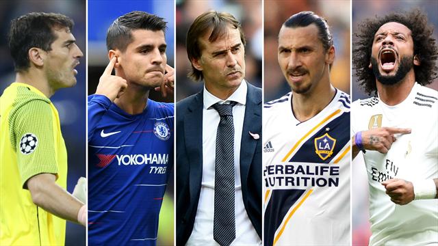 Casillas, Morata, Lopetegui, Ibrahimovic y Marcelo, los nombres del día Casillas, Morata, Lopetegui, Ibrahimovic y Marcelo, los nombres del día