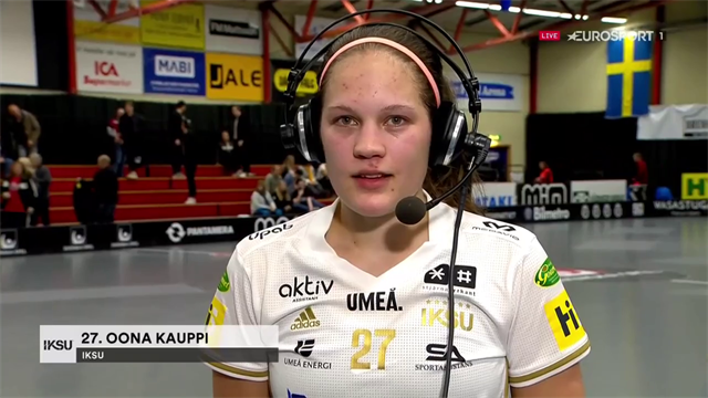 Trots hattrick - Oona Kauppi inte nöjd: "Måste förbättra min defensiv" Trots hattrick - Oona Kauppi inte nöjd: "Måste förbättra min defensiv"