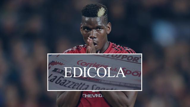 Edicola: Real su Eriksen, la Juventus ha strada libera su Pogba? Ranieri-Samp sempre più vicini