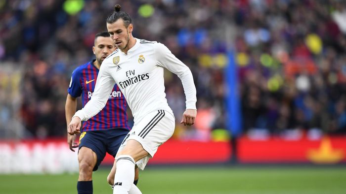 Gareth Bale y Jordi Alba en Barcelona Real Madrid Clásico