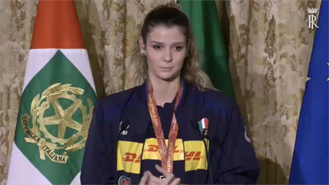 Chirichella a Mattarella: "Grazie per tutte le attenzioni che ci ha dedicato" Chirichella a Mattarella: "Grazie per tutte le attenzioni che ci ha dedicato"