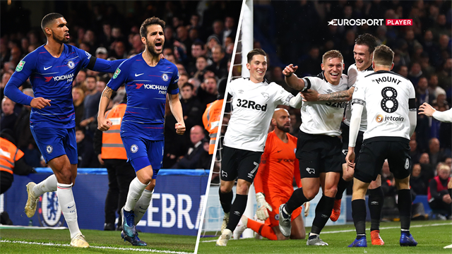 Highlights: To Derby-selvmål sendte Chelsea videre i Carabao Cuppen Highlights: To Derby-selvmål sendte Chelsea videre i Carabao Cuppen