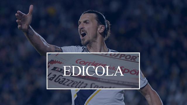Edicola: il Milan frena su Ibrahimovic, il Napoli ha nel mirino Chiesa e Pavard